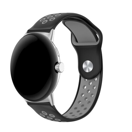 Strap-it Strap-it Google Pixel Watch 3 - 41mm Sport Strap (Black/Gray)