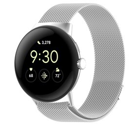 Strap-it Google Pixel Watch 3 - 41mm Milanese Strap (Silver)