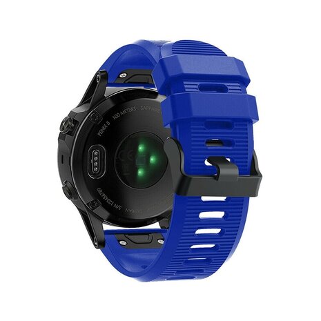 Strap-it Strap-it Garmin Fenix 8 - 51mm Silicone Strap (Blue)