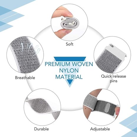 Strap-it Strap-it Withings Steel HR - 36mm Nylon Strap (Seashell) Strap-it Strap-it Withings Steel HR - 36mm Nylon Strap (Seashell)