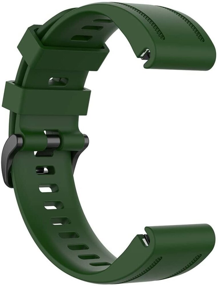 Strap-it Strap-it Garmin Fenix 8 - 43mm Silicone Strap (Army Green)