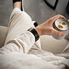 Bandz Bandz Apple Watch Silicone Strap 'Luxe Liquid' (Black With Silver) Bandz Bandz Apple Watch Silicone Strap 'Luxe Liquid' (Black With Silver)