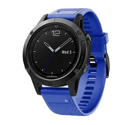 Strap-it Garmin Epix Gen 2 Silicone Strap (Blue)