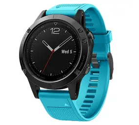 Strap-it Garmin Epix Gen 2 Silicone Strap (Light Blue)