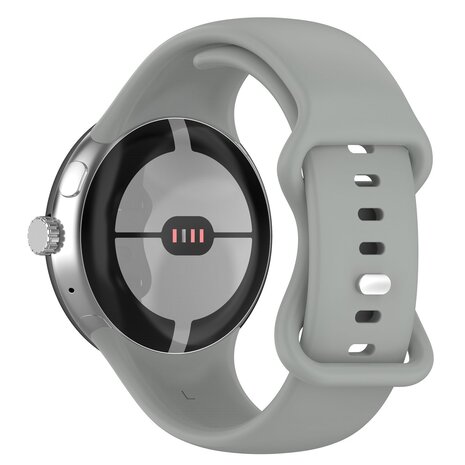 Strap-it Strap-it Google Pixel Watch 1/2 Classic Silicone Strap (Gray)