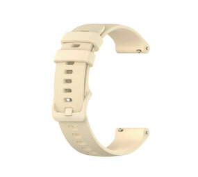 Strap-it Watch Strap 18mm Silicone - Quick Release (Beige)
