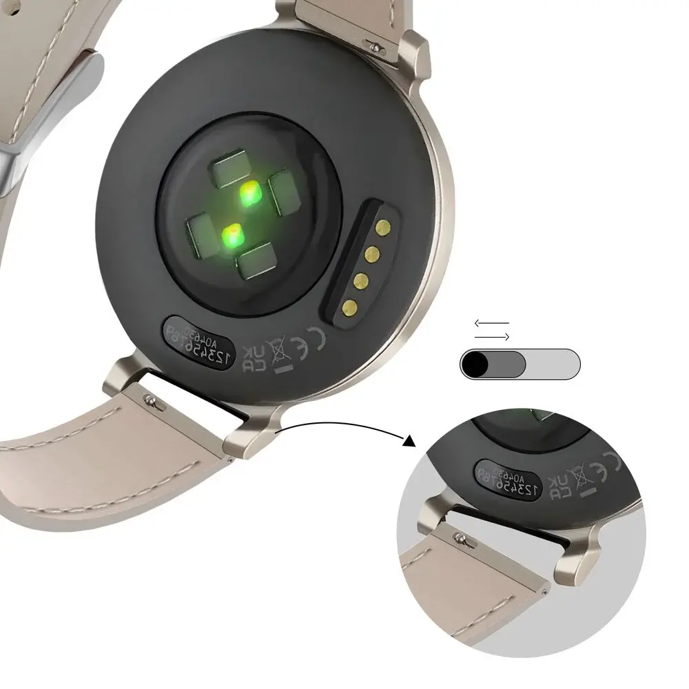 Bandz Bandz Watch Strap 14mm Leather - Quick Release (Beige) Bandz Bandz Watch Strap 14mm Leather - Quick Release (Beige)