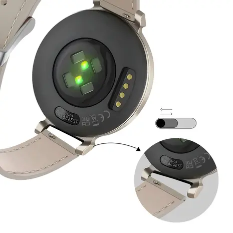 Bandz Bandz Watch Strap 14mm Leather - Quick Release (Beige) Bandz Bandz Watch Strap 14mm Leather - Quick Release (Beige)