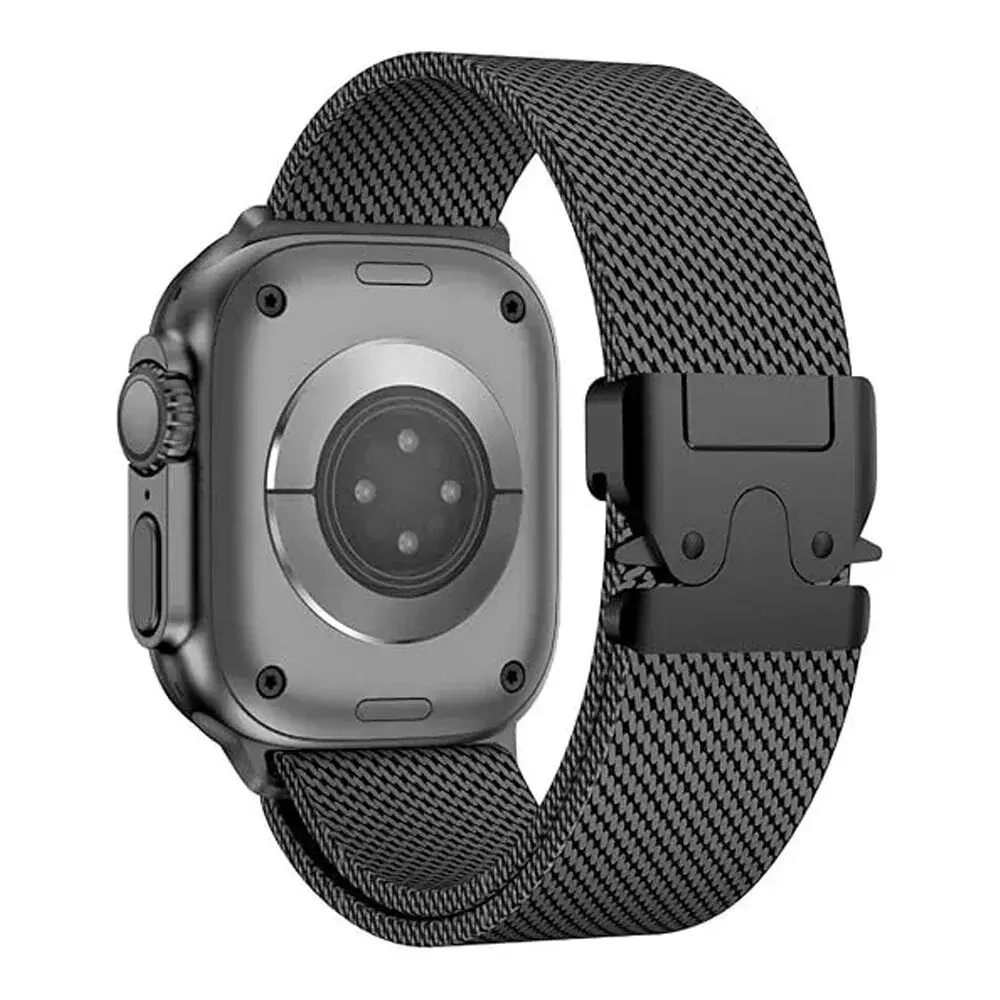 Strap-it Strap-it Apple Watch Titanium Milanese Strap (Black) Strap-it Strap-it Apple Watch Titanium Milanese Strap (Black)