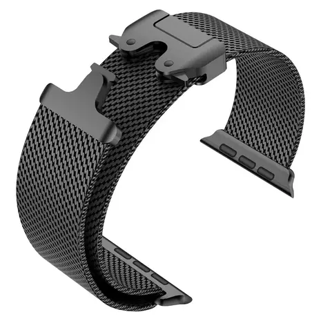 Strap-it Strap-it Apple Watch Titanium Milanese Strap (Black) Strap-it Strap-it Apple Watch Titanium Milanese Strap (Black)