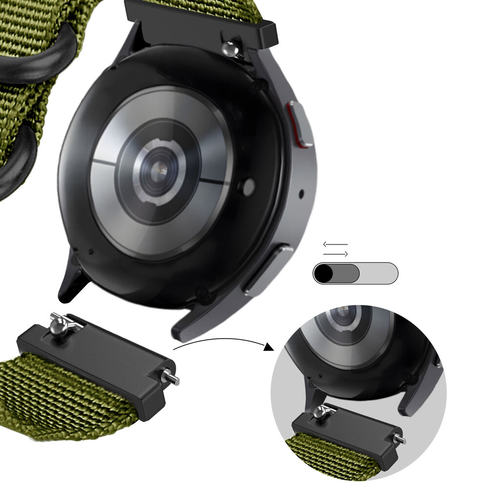 Bandz Bandz Huawei Watch GT 5 - 46mm Nylon Strap with Buckle (Green) Bandz Bandz Huawei Watch GT 5 - 46mm Nylon Strap with Buckle (Green)