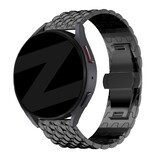 Bandz Bandz Huawei Watch GT 5 Pro - 46mm Steel Strap 'Dragon' (Black)