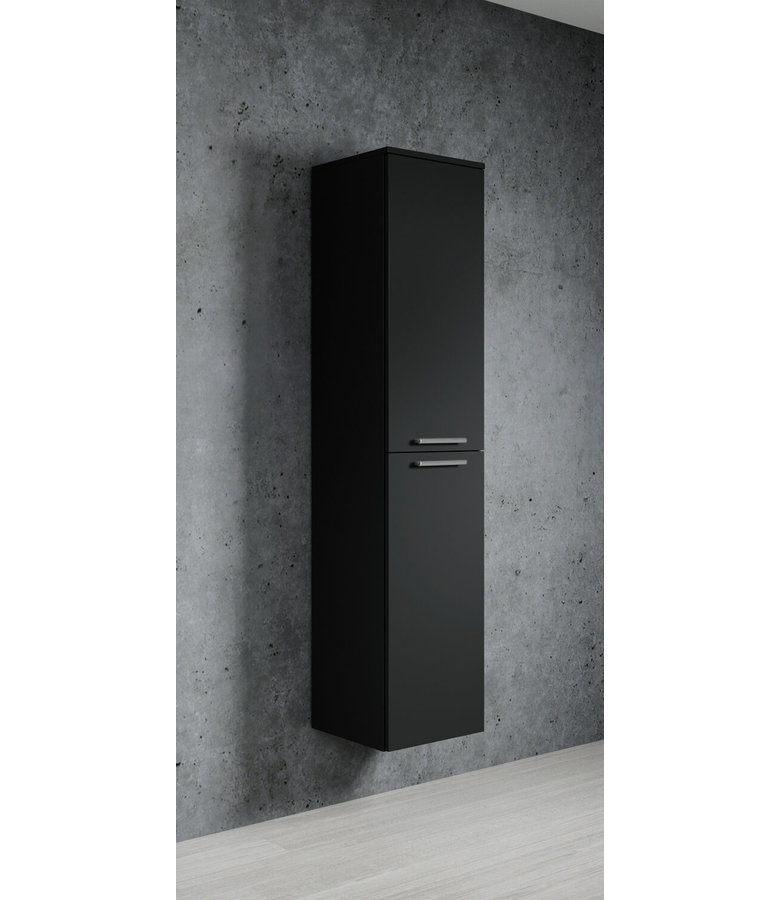 Badkamerkast Venus 30 x 30 x 160 cm - mat zwart