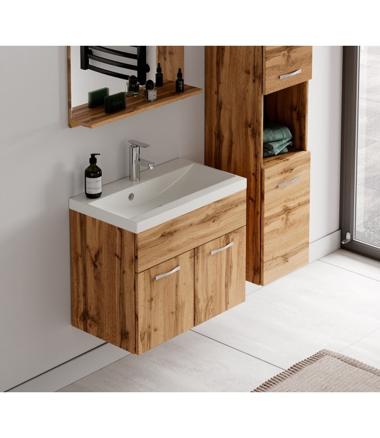 Badkamermeubel Montreal 60cm complete set - eiken