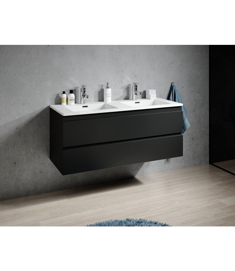 Badkamermeubel Angela 120cm - mat zwart