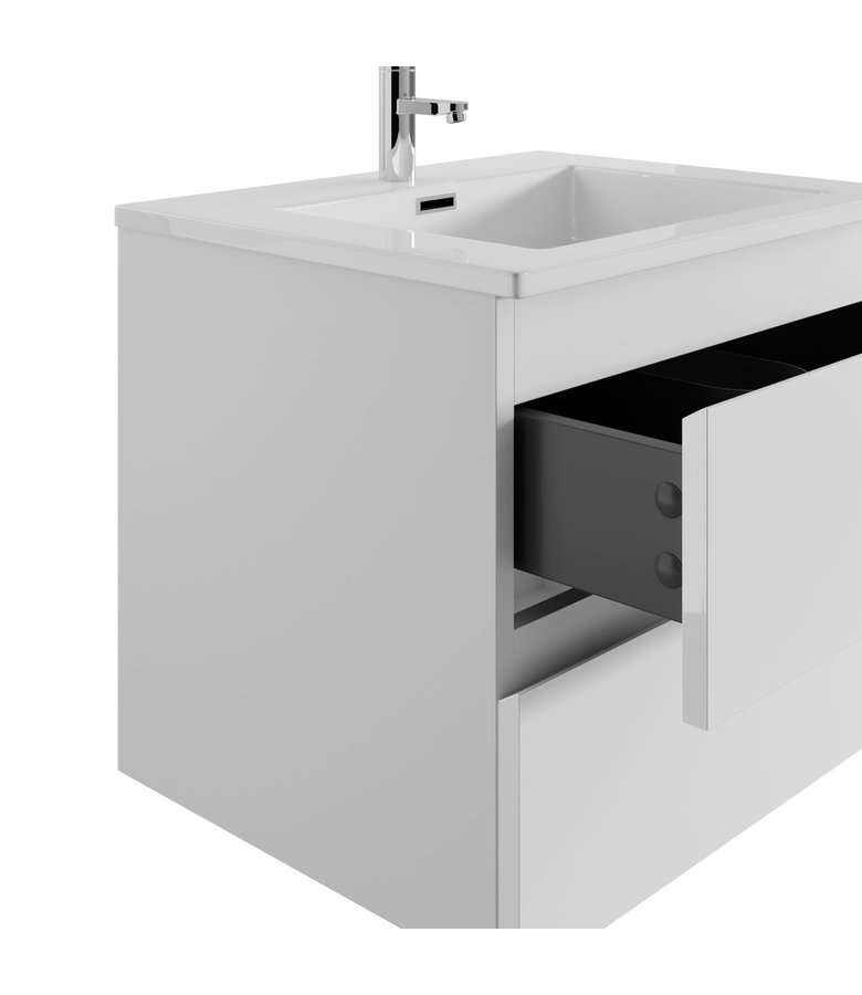 Badkamermeubel Angela 60cm - hoogglans wit