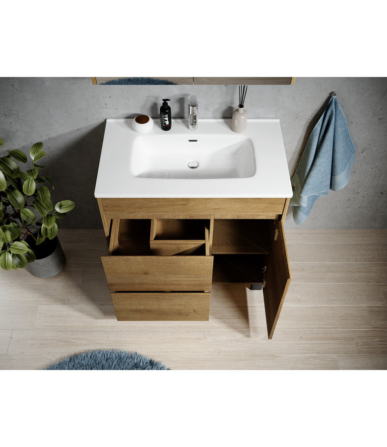 Badkamermeubel Salzburg 80cm - eiken