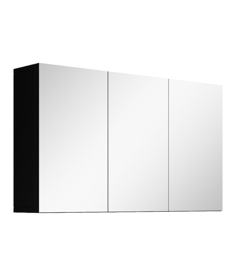 Spiegelkast Leon 100 x 20 x 60 cm - zwart