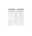 Wastafelkast Jupiter 60 x 30 x 60 cm - grijs met wit