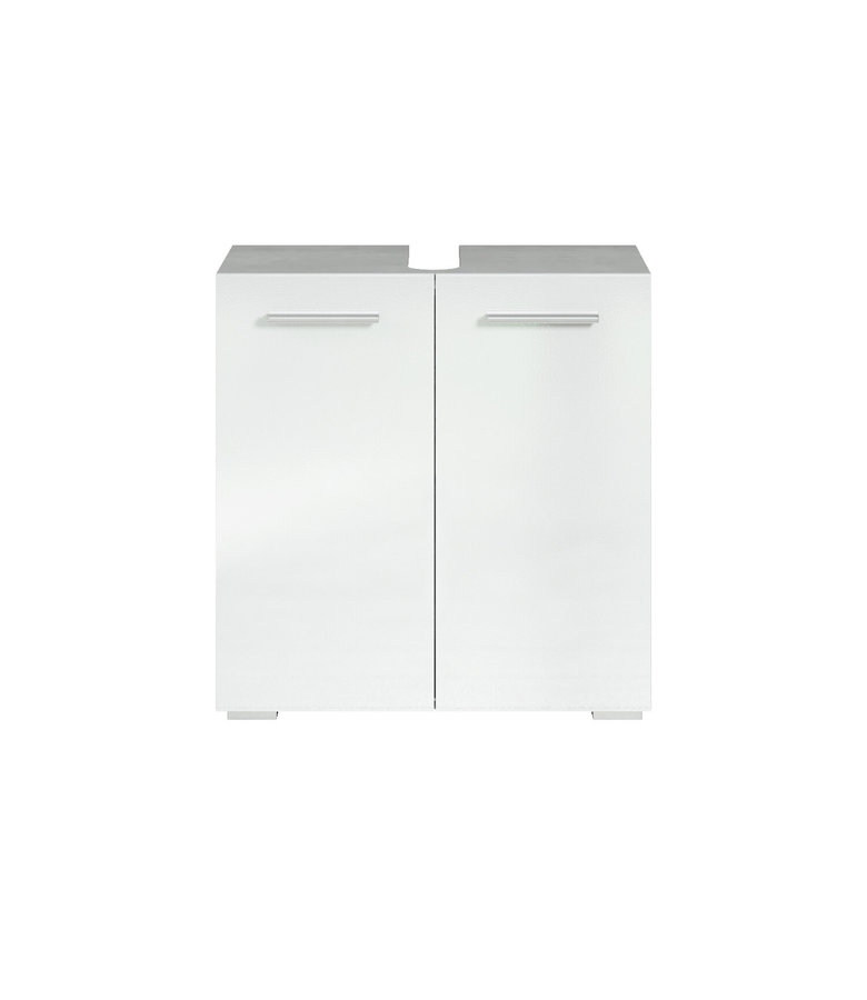 Wastafelkast Jupiter 60 x 30 x 60 cm - grijs met wit
