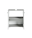 Wastafelkast Jupiter 60 x 30 x 60 cm - grijs met wit