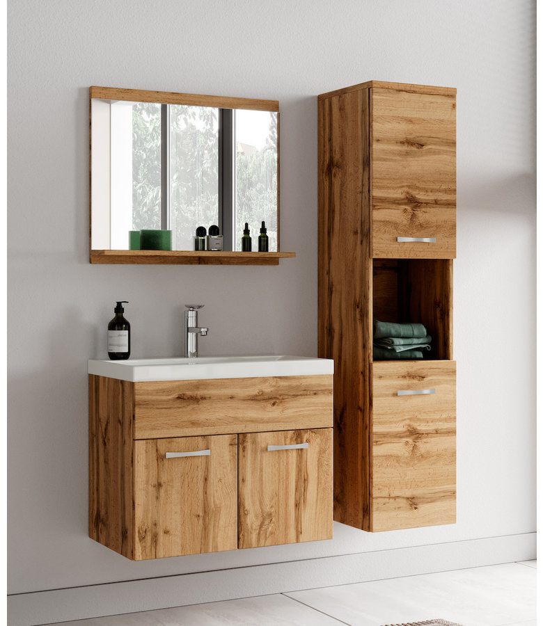 Badkamerkast Montreal 30 x 30 x 131 cm - eiken