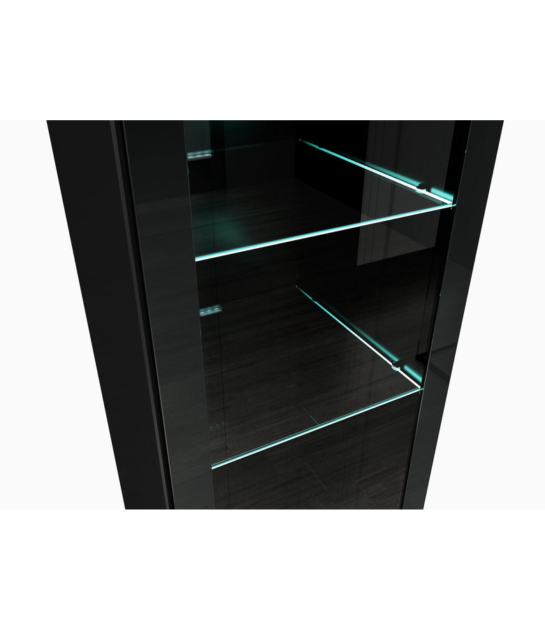 Badkamerkast Rio 30 x 30 x 131 cm - hoogglans zwart