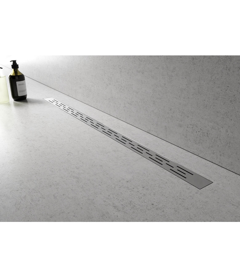 Douchegoot 120 x 7 cm - BP03 - RVS