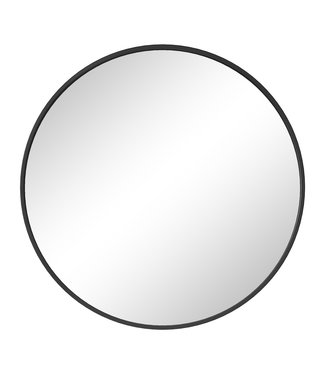 Spiegel Concave 60 x 60 cm - zwart - rond
