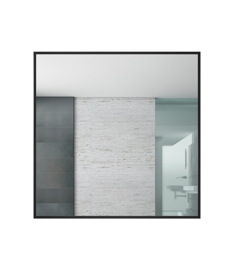 Spiegel Concave 60 x 60 cm - zwart