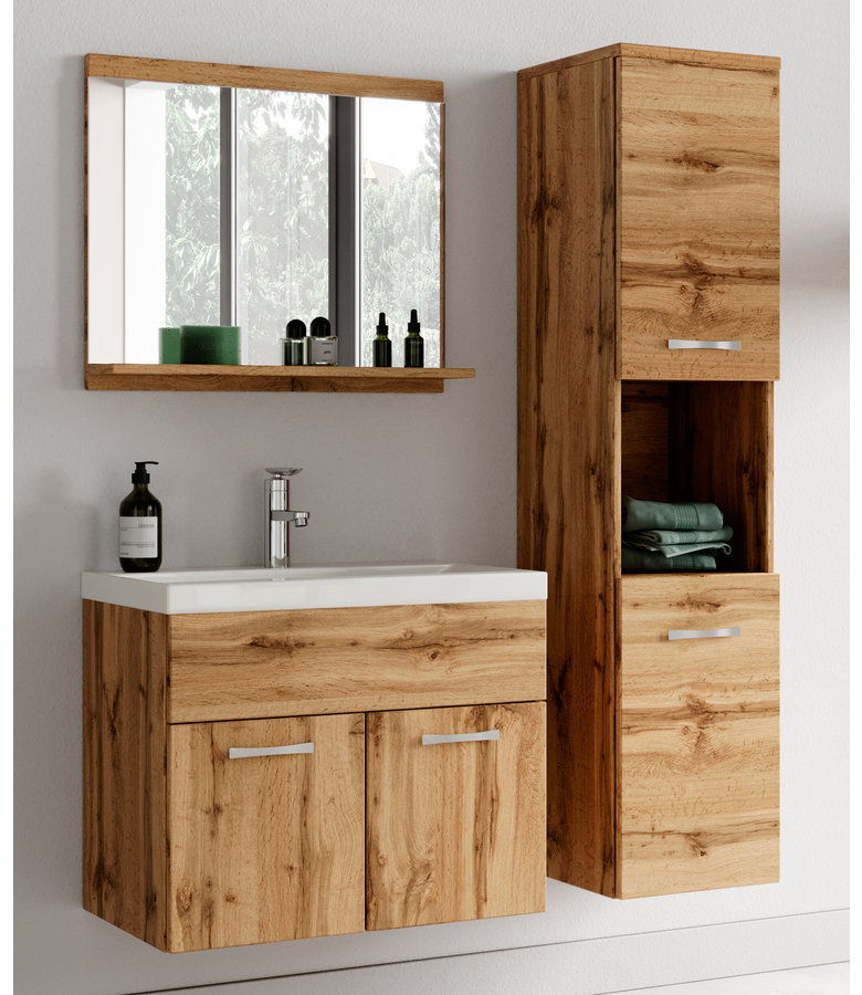 Badkamermeubel Montreal 60cm complete set - eiken