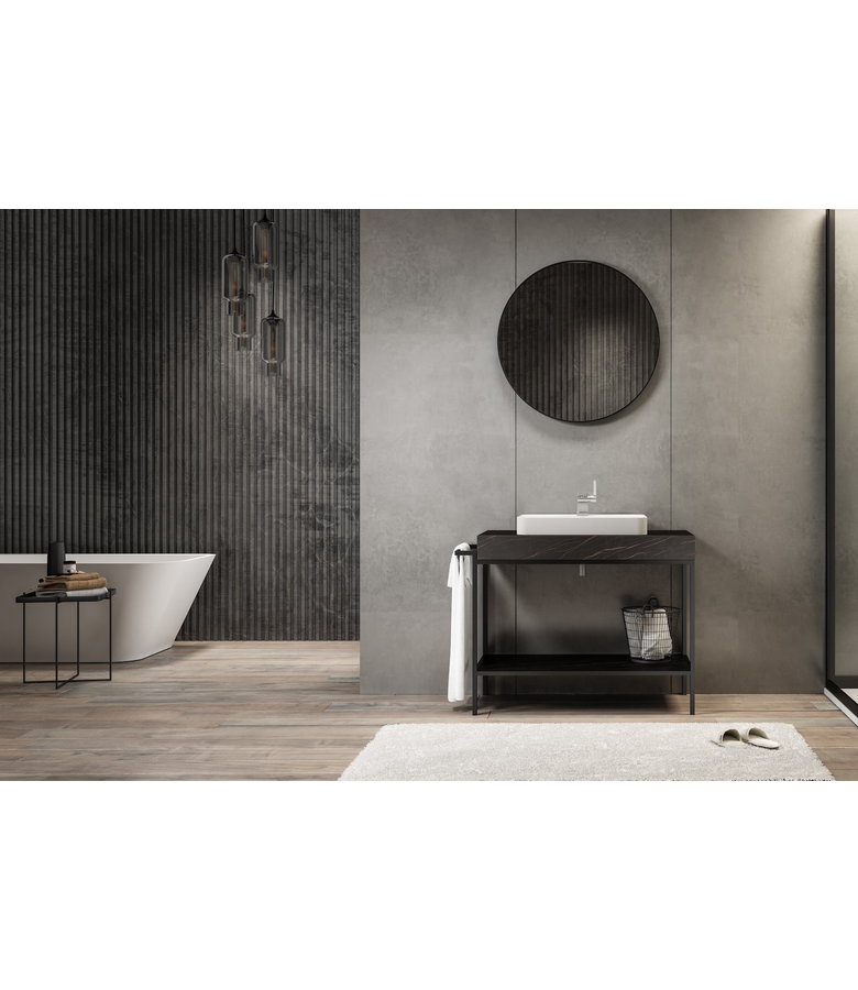 Spiegel Rubic 80 x 80 cm - zwart