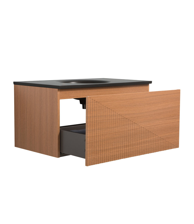 Badkamermeubel Simon 90cm - hout-look - zonder kraangat