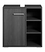 Wastafelkast Neptunus 60 x 28 x 60 cm - zwart houtnerf