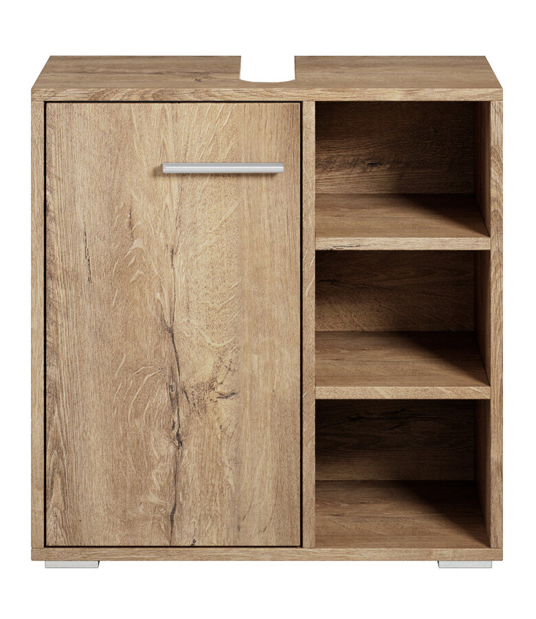 Wastafelkast Neptunus 60 x 28 x 60 cm - bruin eiken