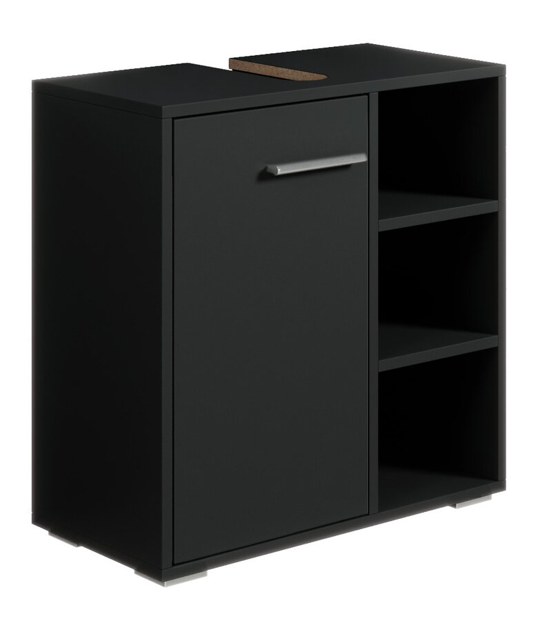 Wastafelkast Neptunus 60 x 28 x 60 cm - mat zwart