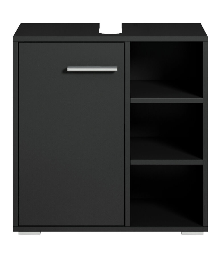 Wastafelkast Neptunus 60 x 28 x 60 cm - mat zwart