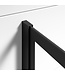 Douchewand Georgia 80 x 200 cm - zwart - inloopdouche 8mm