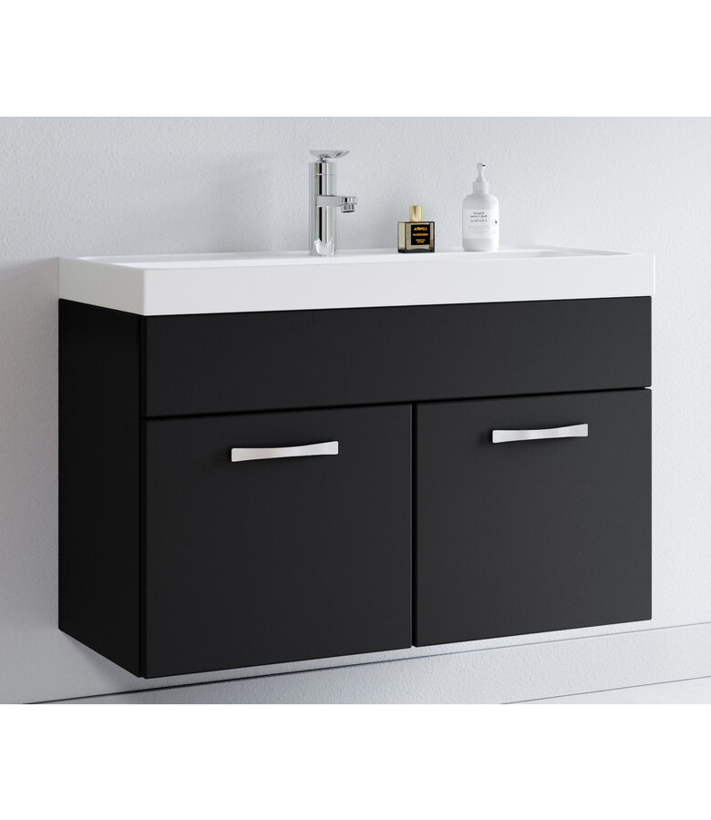 Badkamermeubel Paso 01 80cm - mat zwart