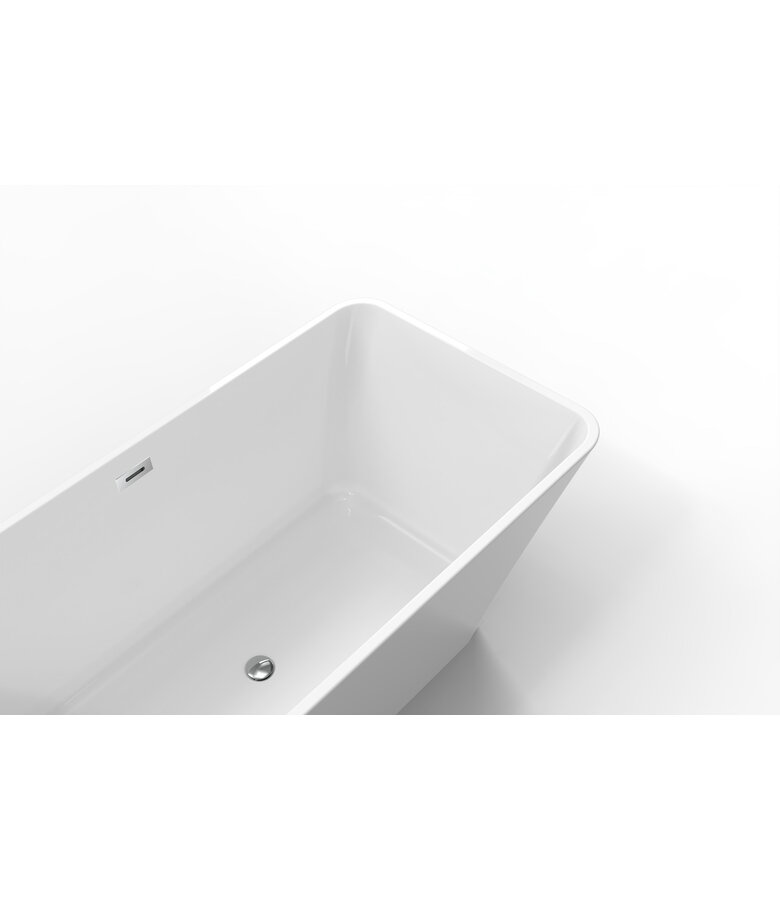 Vrijstaand ligbad Lily 170 x 75 x 58 cm - wit