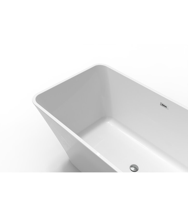 Vrijstaand ligbad Lily 170 x 75 x 58 cm - wit