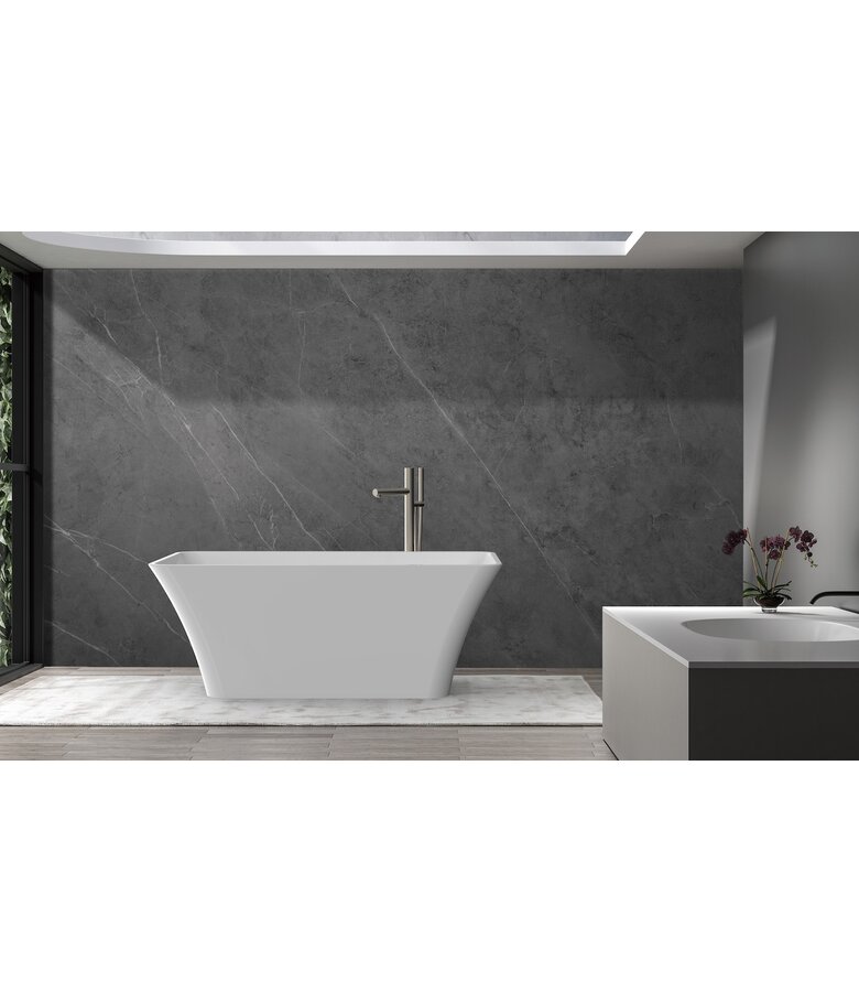 Vrijstaand ligbad Lily 170 x 75 x 58 cm - wit