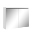 Spiegelkast Paso LED 80 x 20 x 60 cm - wit