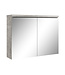 Spiegelkast Paso LED 80 x 20 x 60 cm - grijs