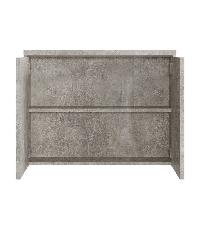 Spiegelkast Paso LED 80 x 20 x 60 cm - grijs