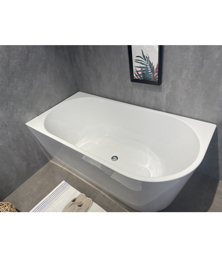 Half vrijstaand ligbad Isia 170 x 78 x 60 cm - wit  - rechts