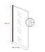 Douchewand Florida 40 x 200 cm - goud - inloopdouche 8mm
