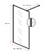 Douchewand Georgia 100 x 200 cm - zwart - inloopdouche 8mm