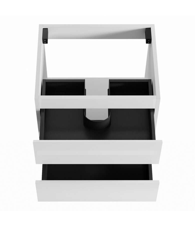 Wastafelkast Angela 60 x 48 x 50 cm - hoogglans wit