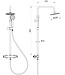 Douchestang set Aruba - chroom - thermostaat - met handdouche en douchekop